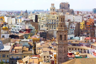 Valencia şehir kuleden görüntüleyin.