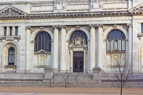 De Carnegie Library van Mount Vernon Square in Washington Dc. — Stockfoto