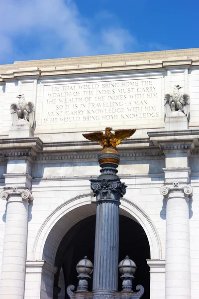 Union Station building fragment in Washington DC. — Stock Photo, Image