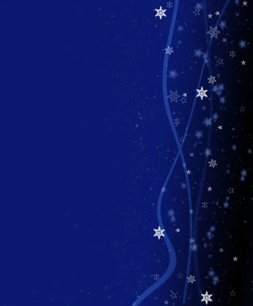 Snow Swirl Illustration dark Blue — Stock Photo, Image