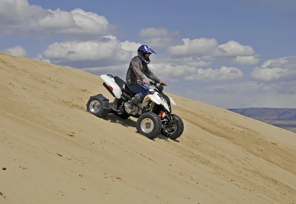 stock image Sportquad downhill Sand mountain