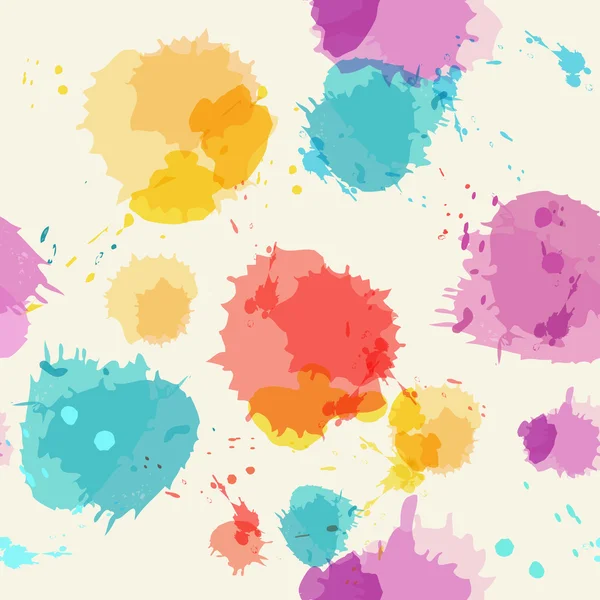 Seamless background with imitation watercolor stains. — Stock Vector