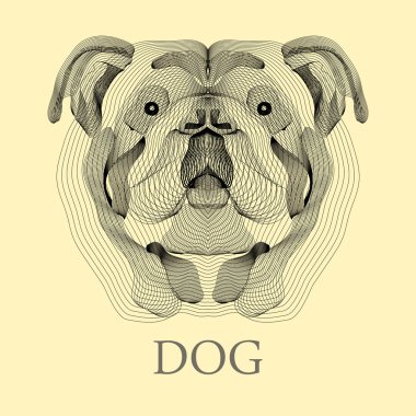 Stilize bir köpek resmi.