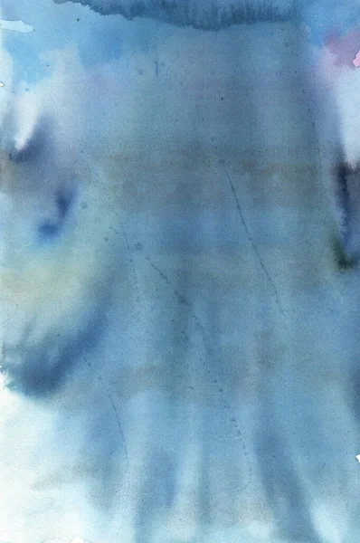 Акварель абстрактная текстура. Красивый синий фон. Градиентный цвет. Абстрактные волны — стоковое фото