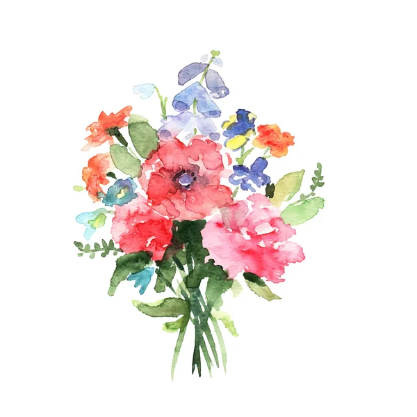 Texture florale aquarelle — Image vectorielle