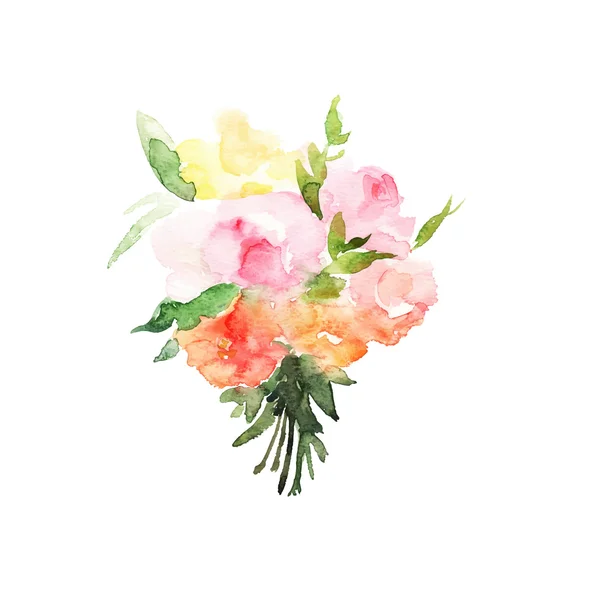 Aquarela textura floral — Vetor de Stock