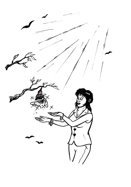 Genç kadın ve kelebek (2007)