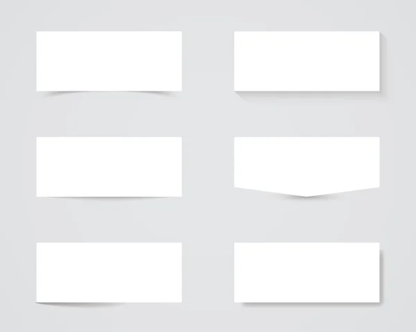 Zone de texte vide Ombres — Image vectorielle