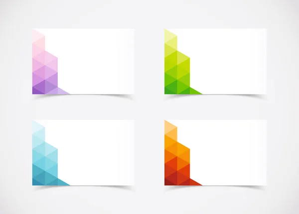 Abstract Business Card Set — Stock Vector