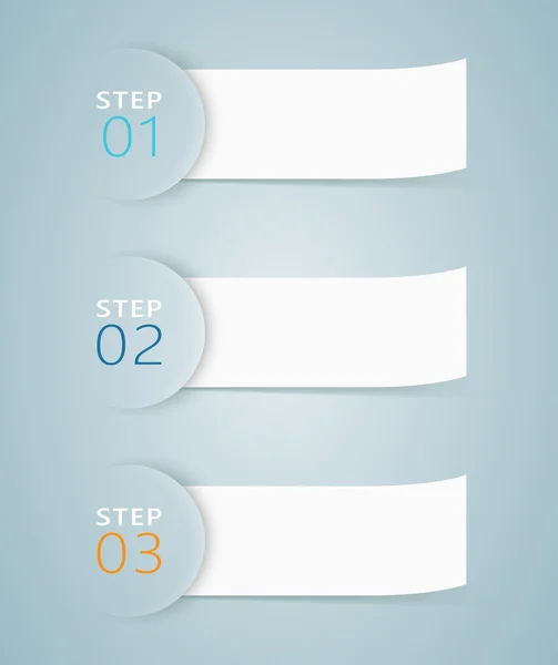 Infographic 3d adım şeritler 3 numaralı
