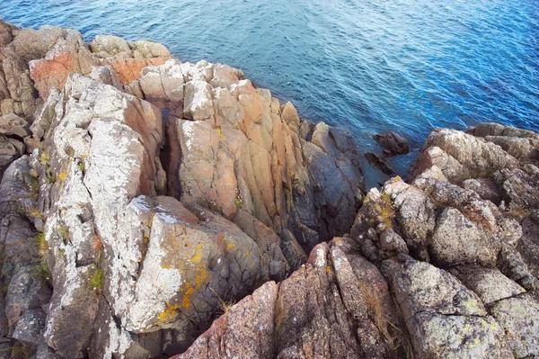 Felsige Küste in Norwegen in Meeresnähe — Stockfoto