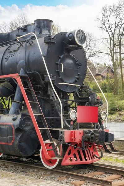 Velha locomotiva a vapor — Fotografia de Stock