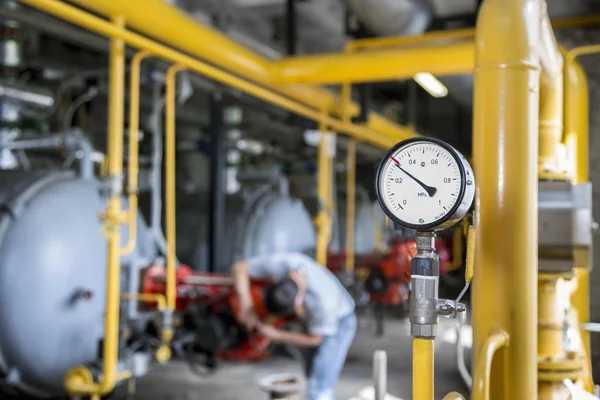 Gas druk meettoestel het gas gauge — Stockfoto