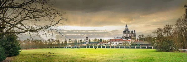 Pazaislis Monastery and the Church of the Visitation form the largest monastery complex in Lithuania in winter without snow.
