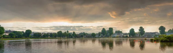 Panorámás Kilátás Cork Lough Nyáron Írország — Stock Fotó