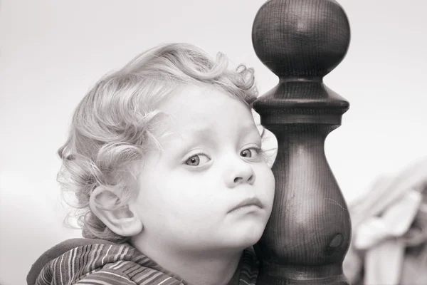 Pensive little boy Royalty Free Stock Images