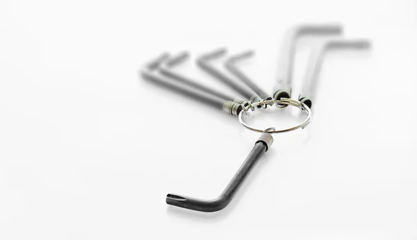 Set of allen, hex keys — Stock Photo, Image