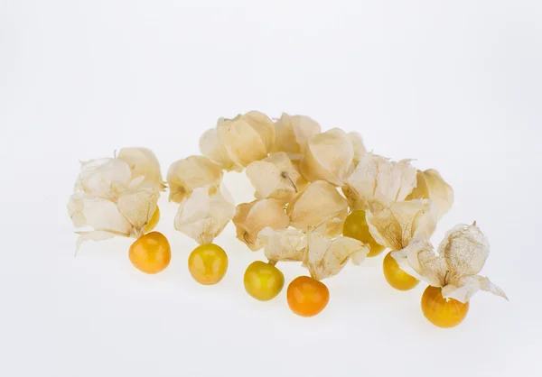 Husked physalis fruits with husks — Stock Photo, Image