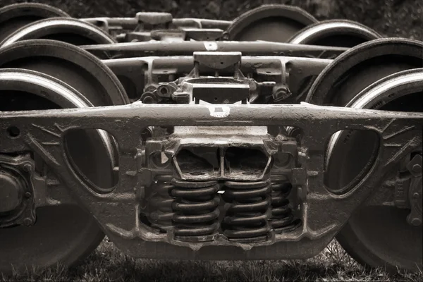 Old spare railway wheels — Stock Photo, Image