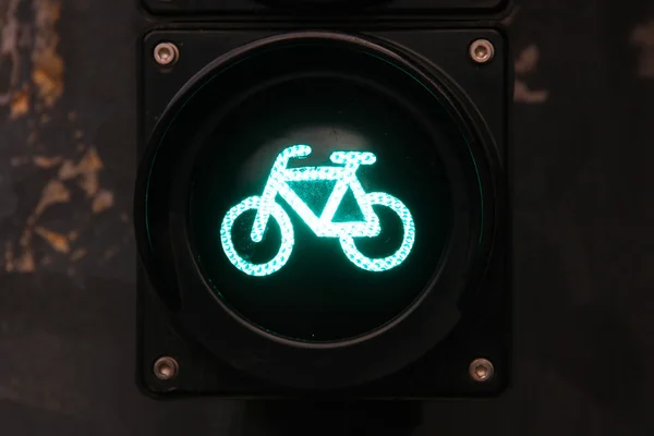 Безкоштовний спосіб для велосипедистів у місті — стокове фото