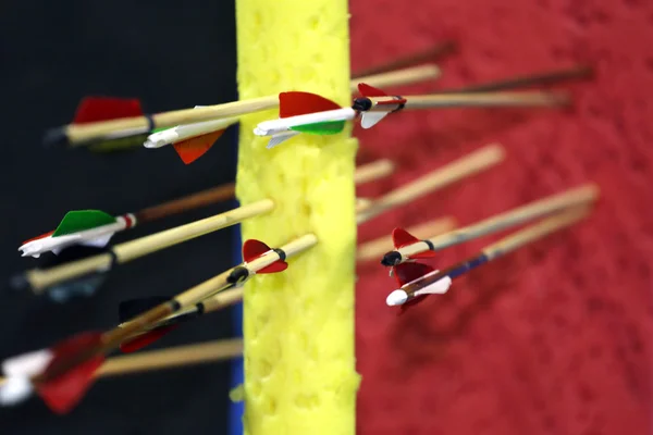 Colored arrows in target — Stock Photo, Image