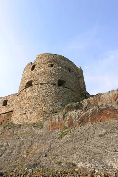 Castello Medievale Fulek Della Storica Ungheria Vista Panoramica Primavera — Foto Stock