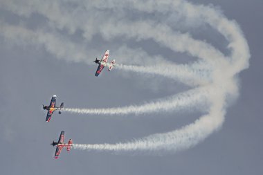 Budapeşte hava gösteri bitti Tuna Nehri