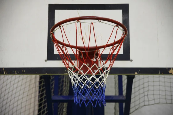 Basketball basket as a background — Stock Photo, Image