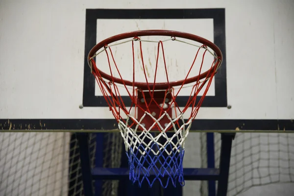 Basketball basket as a background — Stock Photo, Image