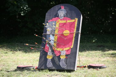 Oklar ve hedefi farklı bir tarihsel mücadele bir Lejyoner göster