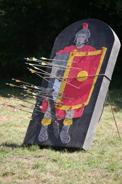 Oklar ve hedefi farklı bir tarihsel mücadele bir Lejyoner göster