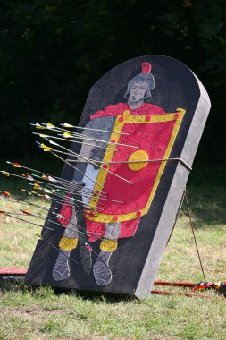 Oklar ve hedefi farklı bir tarihsel mücadele bir Lejyoner göster