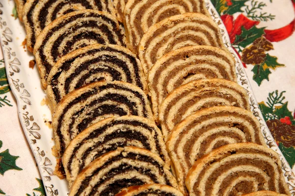 Beigli is the famous hungarian christmas cake — Stock Photo, Image