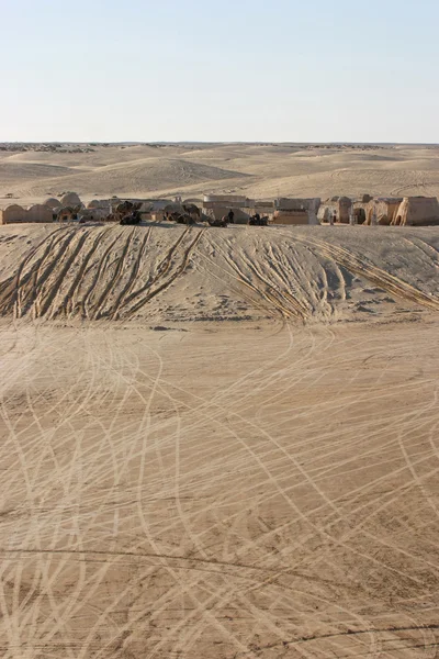 Paesaggio di Star Wars Ong Jemel vicino a Nefta Tunisia — Foto Stock