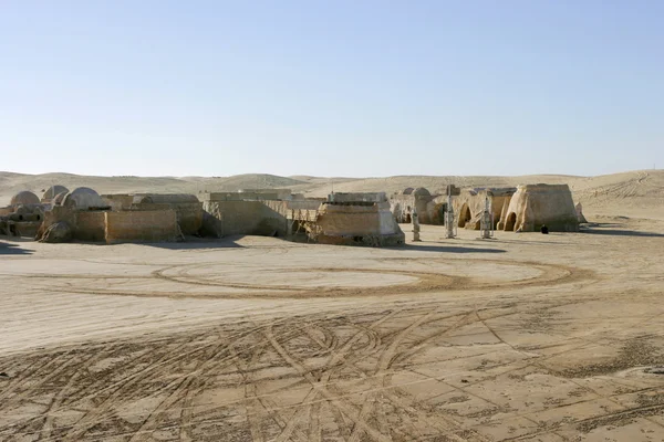 Paesaggio di Star Wars Ong Jemel vicino a Nefta Tunisia — Foto Stock