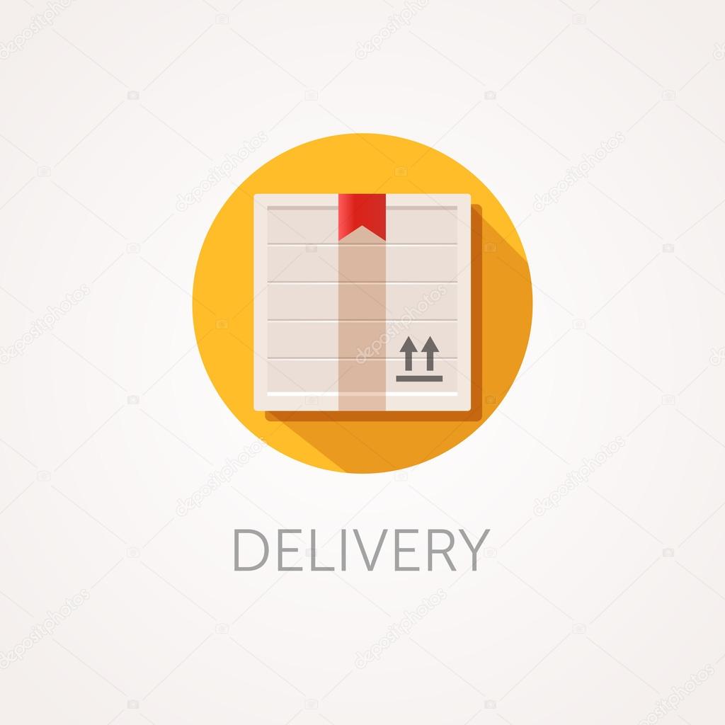 Vector Delivery Box Icon Front View Of The Cargo Wooden Post Vector Delivery Box Icon Front View Of The Cargo Wooden Post Parcel Ilration