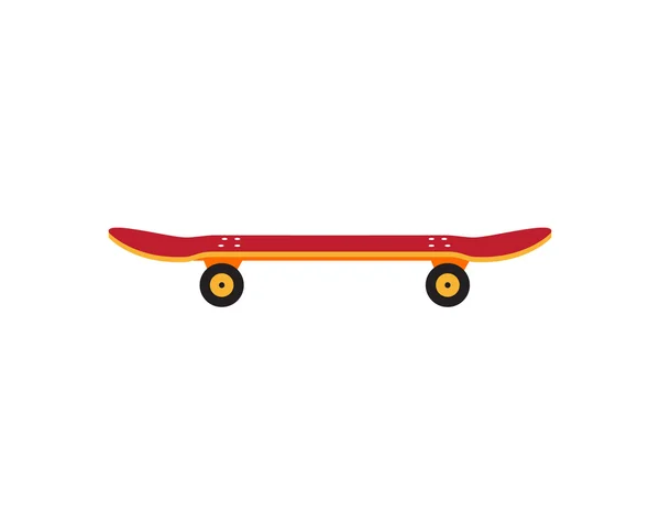 Ρετρό vintage skateboard εικονίδιο που απομονώνονται σε λευκό φόντο — Διανυσματικό Αρχείο