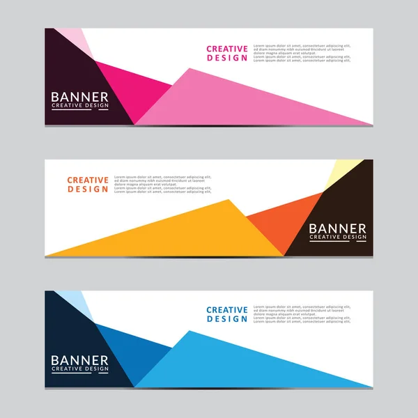 Vektör soyut geometrik tasarım sancak ağ şablonu. Modern tasarım. Vektör illüstrasyonu