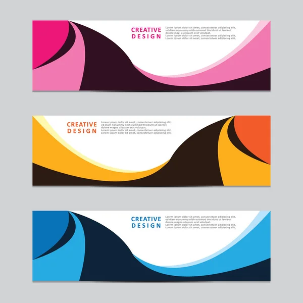 Vektör soyut geometrik tasarım sancak ağ şablonu. Modern tasarım. Vektör illüstrasyonu