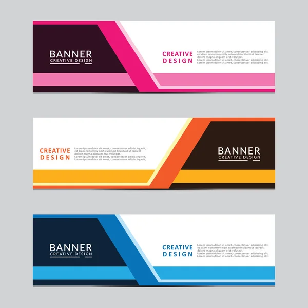 Vektör soyut geometrik tasarım sancak ağ şablonu. Modern tasarım. Vektör illüstrasyonu