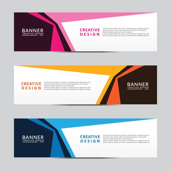 Vektör soyut geometrik tasarım sancak ağ şablonu. Modern tasarım. Vektör illüstrasyonu