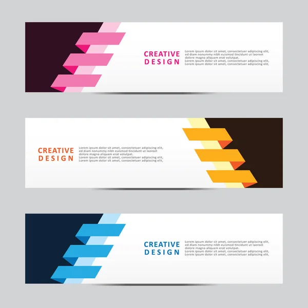 Vektör soyut geometrik tasarım sancak ağ şablonu. Modern tasarım. Vektör illüstrasyonu