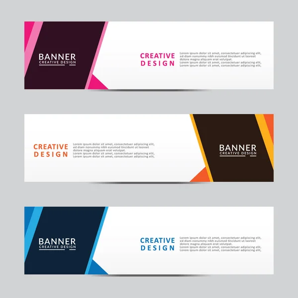 Vektör soyut geometrik tasarım sancak ağ şablonu. Modern tasarım. Vektör illüstrasyonu