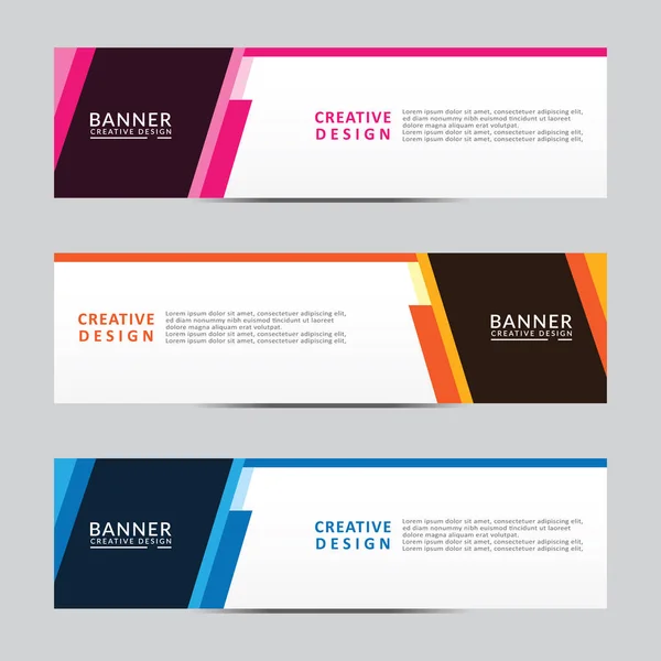 Vektör soyut geometrik tasarım sancak ağ şablonu. Modern tasarım. Vektör illüstrasyonu