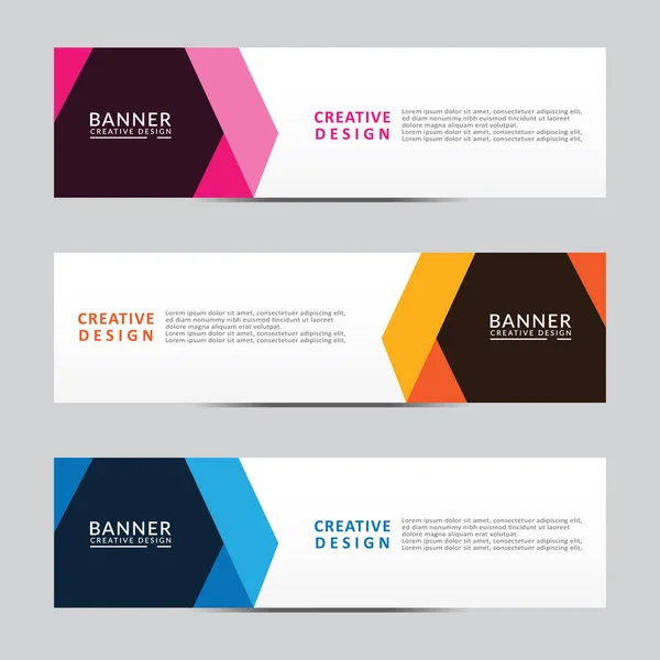 Vektör soyut geometrik tasarım sancak ağ şablonu. Modern tasarım. Vektör illüstrasyonu