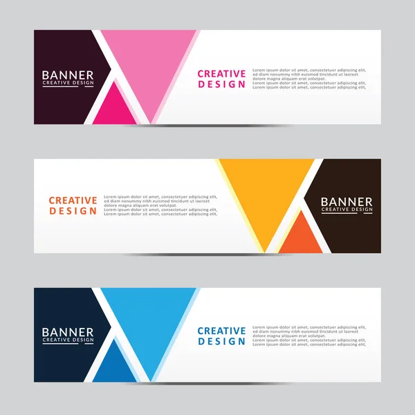 Vektör soyut geometrik tasarım sancak ağ şablonu. Modern tasarım. Vektör illüstrasyonu