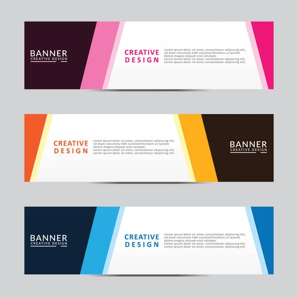 Vektör soyut geometrik tasarım sancak ağ şablonu. Modern tasarım. Vektör illüstrasyonu