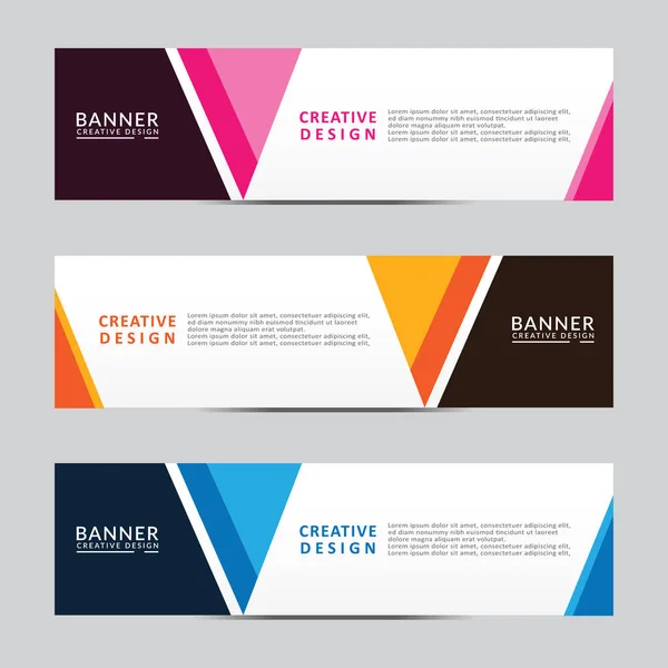 Vektör soyut geometrik tasarım sancak ağ şablonu. Modern tasarım. Vektör illüstrasyonu