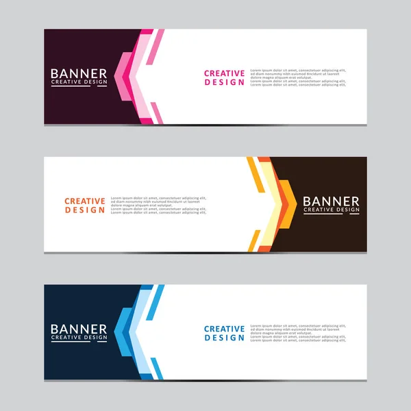 Vektör soyut geometrik tasarım sancak ağ şablonu. Modern tasarım. Vektör illüstrasyonu