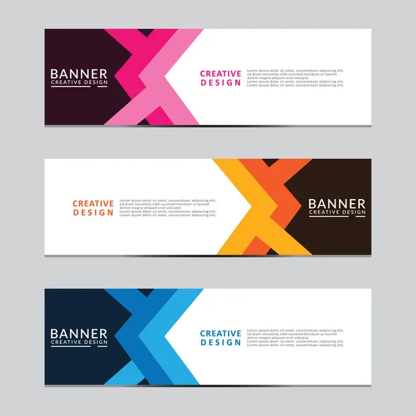 Vektör soyut geometrik tasarım sancak ağ şablonu. Modern tasarım. Vektör illüstrasyonu